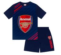 Arsenal FC Official Football Gift Boys Kids Short Pyjamas Navy 4-5 Years