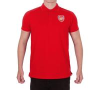 Arsenal FC Official Football Gift Mens Crest Polo Shirt Red Small