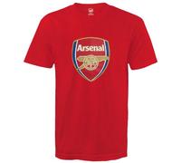 Arsenal FC Official Football Gift Mens Crest T-Shirt Red Small