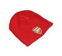 Arsenal FC Official Football Knitted Beanie Hat (One Size) (Red)