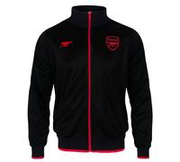 Arsenal FC Official Gift Boys Retro Track Top Jacket Black 23 Years
