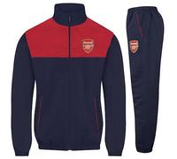 Arsenal FC Official Gift Mens Jacket & Pants Tracksuit Set Navy Red Medium