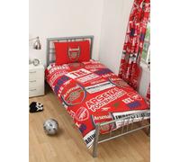 Arsenal Fc Patch Single Duvet Cover And Pillowcase Set