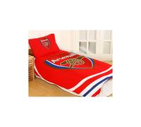 Arsenal FC Pulse Reversible Duvet & Pillow Case Set in Red Arsenal FC Red