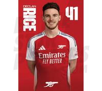 Arsenal FC Rice 24/25 Headshot Poster Unframed A3