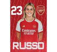 Arsenal FC Russo 23/24 Headshot Poster A4