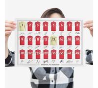 Arsenal FC Signed 2025-26 Signed Team Poster, Autographed By Full Squad, Choose Framed or Print Only (A3, Framed)