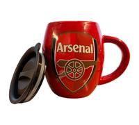 Arsenal FC Tea Tub Travel Mug Coffee Ceramic 500 ml with Lid Official Merchandise