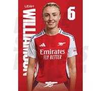 Arsenal FC Williamson 24/25 Headshot Poster Unframed A4