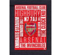 Arsenal FC Word Poster Framed A3
