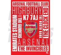 Arsenal FC Word Poster Unframed A2