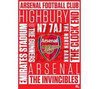 Arsenal FC Word Poster Unframed A3