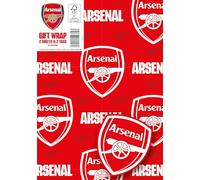 Arsenal FC Wrapping Paper 2 Sheets 2 Tags, Arsenal Football Gift Wrap