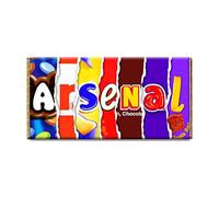 Arsenal Football Club Chocolate Bar Gift Wrapper Gift Present For Sport Fans (#304) (with chocolate bar)