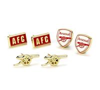 Arsenal Football Club Stud Earring Set AFCES001 - Alloy / Copper / Aluminium