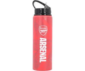 Arsenal Football Drinkware Aluminium Bottle 750ml Red Premier League Official