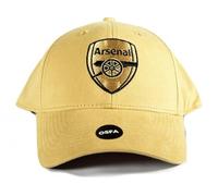 Arsenal Mono Crest Light Gold Baseball Cap - One Size