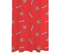 ARSENAL RED MULTI CREST 66" x 72" PENCIL PLEAT READY MADE 100% COTTON CURTAINS