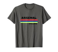 Arsenal Retro Design with Red, Blue and Yellow Stripes T-Shirt