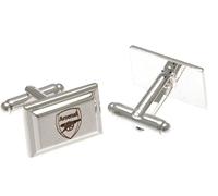 Arsenal Silver Plated Obling Crest Cufflinks