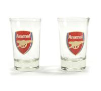 Arsenal Two Pack Word Mark Shot Glasses