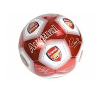 Arsenal Unisex Signature Football (Size 5 UK) (Red/White)