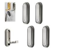 Arsey Folding Wall Hooks, Zinc Alloy Foldable Coat Hooks Wall Mounted with Magnetic Closure, Heavy Duty Flip Down Hook for Hanging Bag, Coat, Umbrella,Towel, Key, Round, Silver