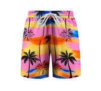 Arshiner Boys' Beach Trunk Swim Shorts Animal Shark Patterned Purple Quick Dry Boardshorts Kids Lightweight Beach Shorts Adjustable Waist mesh Lined 13-14 Years