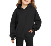 Arshiner Girls' Hoodie Warm Fleece Autumn Winter 6-15 Years | With Pockets, Loose-fitting Comfortable Sports Hoodie Sweatshirt, Leisure School Long-sleeved, Everyday Fashion Tops