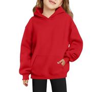 Arshiner Girls' Hoodie Warm Fleece Autumn Winter 6-15 Years | With Pockets, Loose-fitting Comfortable Sports Hoodie Sweatshirt, Leisure School Long-sleeved, Everyday Fashion Tops