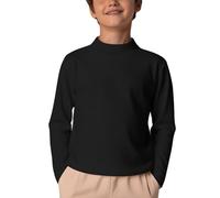 Arshiner Kids Thermal Undershirt Top Boys Long Sleeve Shirt Classic Undershirt Slim Fit Casual Turtleneck Pullover Black 11-12 Years