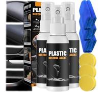Arshipscho Decal Restore Agent, Decal Restore Agent,Plastic Parts Refurbish Agent,Decal Restore Agent for Rvs,Plastic Leather Restorer for Cars,Car Plastic Renovation Coating (3 pcs)