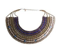 Arsimus Cleopatra Necklace Collar Choker Ancient Egyptian Costume Belly Dance, Plastic