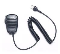 ARSMI Rainproof Shoulder Remote Speaker Mic Microphone PTT 2pin Portable Radio Fit For Midland GXT550/650 GXT1000 GXT1000VP4 LXT210/216 walkie-talkie microphone (Color : Black)