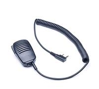ARSMI Speaker Microphone Fit For Wouxun KG-UVD1P KG-UV8D KG-UV6D Etc Fit For Baofeng Fit For Kenwood SMO-001 walkie-talkie microphone (Color : Black)