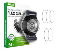 Arsolo Nickel Metal Allergy Back Protector for Samsung Galaxy Watch 7/6/5/4/3/Active2 [40/41/44/45mm], Classic 6, 5 Pro, Classic 4, Prevent Rash, Contact Dermatitis, Sensor Protector - 5 Pack