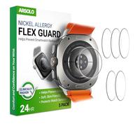 Arsolo Nickel Metal Allergy Back Protector for Samsung Galaxy Watch Ultra, Prevent Rash, Contact Dermatitis, Soft Film, Sensor Protector, Back Cover - 5 Pack