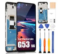 ARSSLY LCD Display for Motorola G53 5G Screen for Moto G53 5G XT2335-2 Touch Screen Digitizer Full Assembly with Repair Kit (Black with Frame)