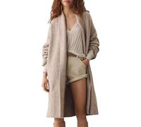 Arssm Womens Long Cardigan Oversized Chunky Open Front Sweaters Slouchy Knit Long Sleeve Fall Coat 2025 Trendy Outwear, Apricot, L