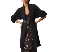 Arssm Womens Long Cardigan Oversized Chunky Open Front Sweaters Slouchy Knit Long Sleeve Fall Coat 2025 Trendy Outwear, Black, L