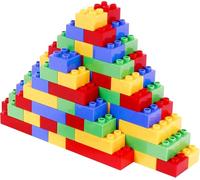 ARSUK 100 PCS Building Blocks - Colorful Building Bricks for Kids - Small and Large Building Blocks for Fun Learning - Perfect Construction Toys for Toddlers