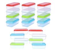 ARSUK 16 Pack Small Plastic Food Containers with Lids 250ml (8oz) - Reusable Small Snack Pots with Airtight Lids - Single Portion Mini Freezer Container For Fruits, Meal Prep - Stackable & Leakproof