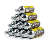 ARSUK 16g CO2 cartridge Threaded Gas Capsule Quick Air Refill - Co2 Canisters for Bike Pump for MTB or Road Tires - CO2 Inflator Cycling For Bicycle Inflator Pump (Pack of 10)