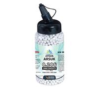 ARSUK 6mm Airsoft BBs 0.20g - White - 2000 Count - Seamless 6mm Plastic Pellets for Precision Target Practice & Tactical Shooting BBs for BB Guns