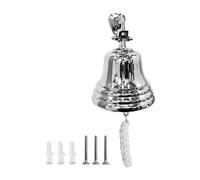 ARSUK Aluminum Ship Bell 3-Inch - Nautical Wall Mounted Bell with Rope - Loud Sound for Home, Boat, Door and Restaurant - Vintage Maritime Décor