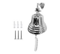 ARSUK Aluminum Ship Bell (5 Inch) - Last Order Bell with Rope - Nautical Wall Mounted Hanging for Home, Door, Bar, Pub, or Boat - Vintage Maritime Décor - Loud & Clear Sound