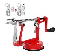 ARSUK Apple Peeler (3 Replacement Blades) Slicer Corer 3 in 1 Fruit Peeler Machine for Potatoes Stainless Steel Adjustable Blade for Easy Kitchen Use with Anti Slip Powerful Suction Base