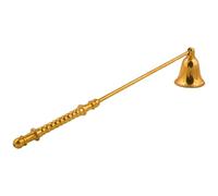 ARSUK Candle Snuffer Fire Extinguisher Candle Cover Tool for Safe Extinguishing, Made of Stainless Steel 30x5 cm (Brass Elegant)