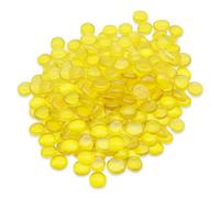 ARSUK Decorative Glass Pebbles for Aquariums, Vases & Plant Pots - Polished Stones for Home & Garden Décor - Non-Toxic & Safe (0.955Kg, Yellow Pebbles)