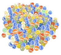 ARSUK Glass Marbles for Kids 15-16mm - 170pcs Assorted Colours | Safe Durable Play Marbles, Classic Marble Games, Craft Supplies, Aquarium Decoration, Vase Fillers, Sensory Toys & Education